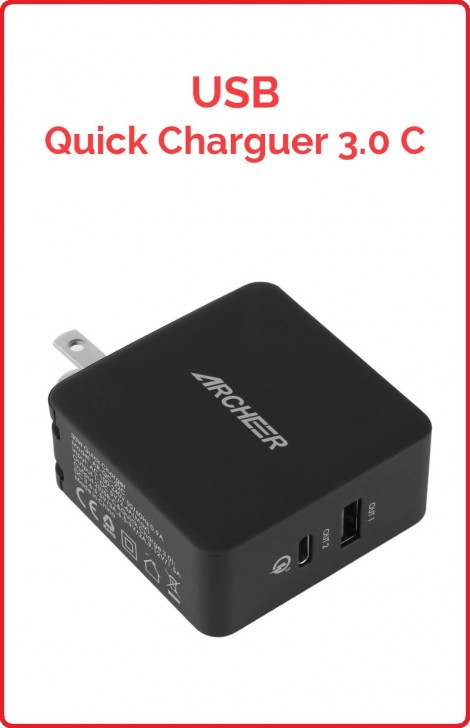  USB Quick Charge 3.0 USB/USB Tipo-C